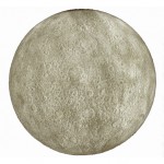 Astronaut designs moon-shaped lamp