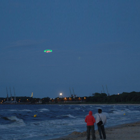 UFO over Gdansk by Peter Coffin and Cinimod Studio