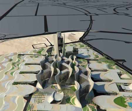 Landscape Architectural Design on Qatar Petroleum Grounds By Martha Schwartz Partners Qatar Petroleum