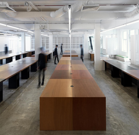 open office design. a series of open planned