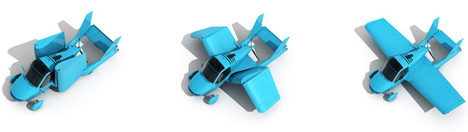 Transition Roadable Aircraft by KiBiSi for Terrafugia