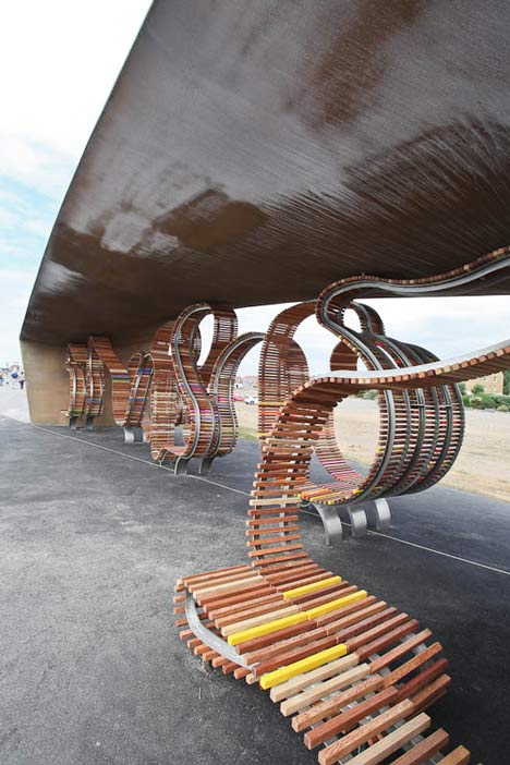 The Longest Bench by Studio Weave