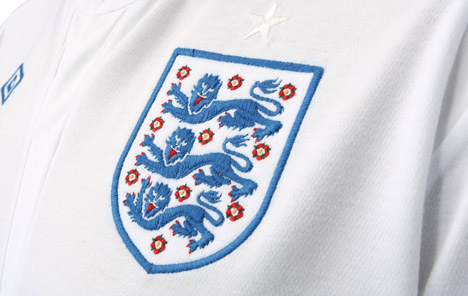 England Home Kit by Peter Saville for Umbro