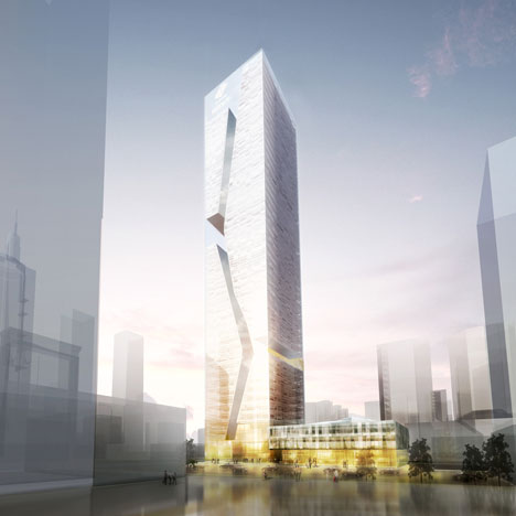Shenzhen Guosen Securities Tower by Massimiliano and Doriana Fuksas