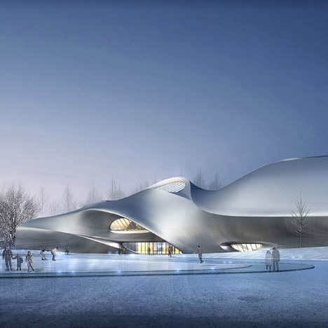 China Wood Sculpture Museum in Harbin by MAD