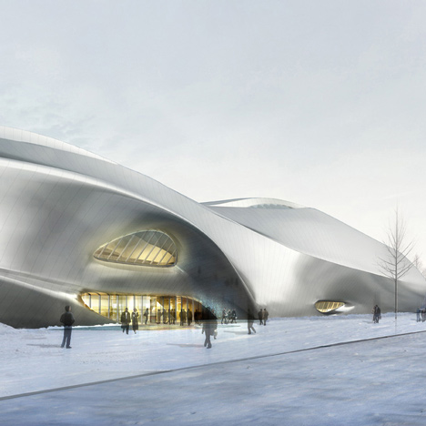 China Wood Sculpture Museum in Harbin by MAD