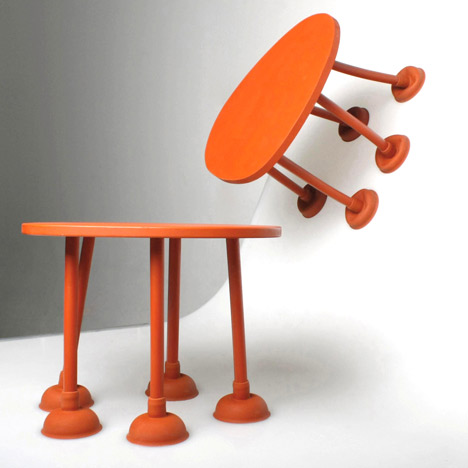 Rubber Table by Thomas Schnur