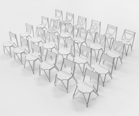 Bone Chair by Julien de Smedt Architects