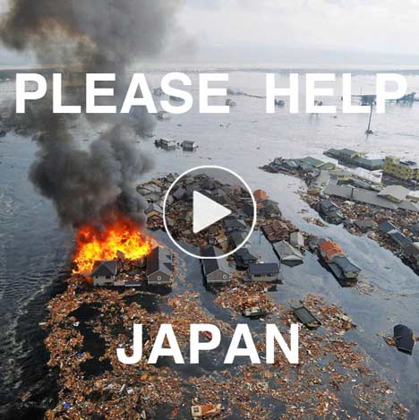 "Please help Japan" - Tokujin Yoshioka