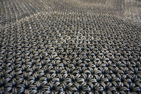 The Yachiyo metal rug by Philippe Malouin