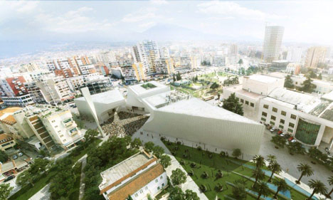 Cultural centre in Tirana by BIG