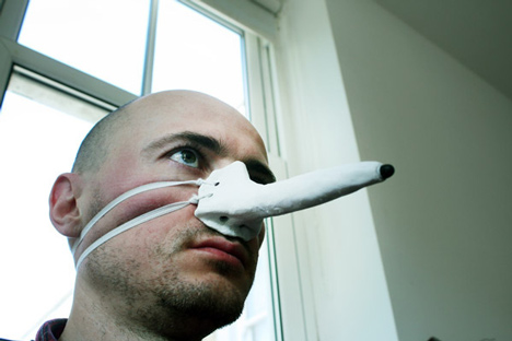 Finger-nose Stylus by Dominic Wilcox