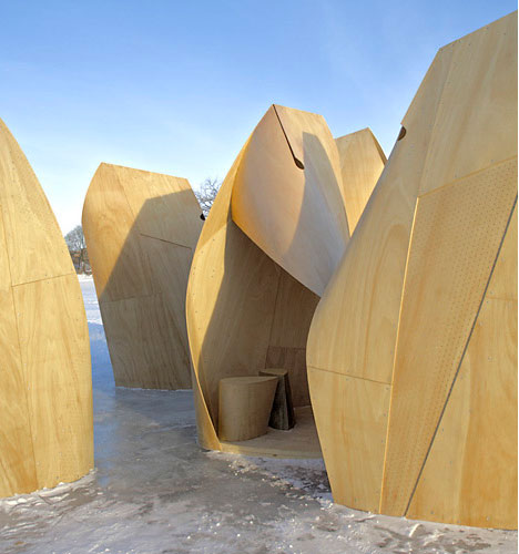 Winnipeg Skating Shelters by Patkau Architects 