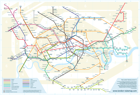 London Tube Map by Mark Noad Design
