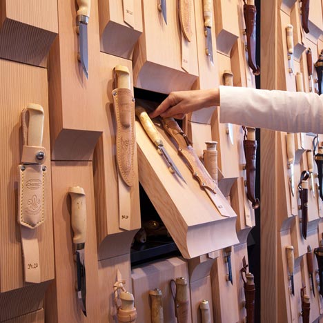 Yusuke Seki designs Japanese knife shop interior