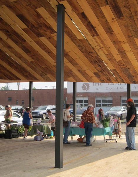 Ковінгтон Farmers Market по конструкції / buildLAB на VA Tech школи архітектури + Design