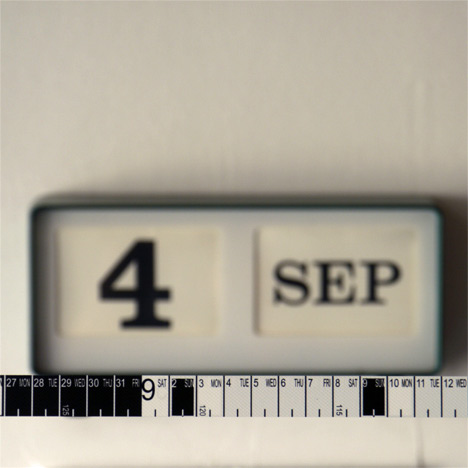 Measure calendar by Hiroyuki Miyake