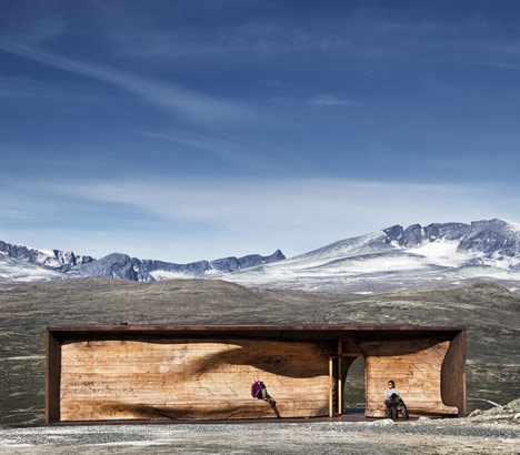 Norwegian Wild Reindeer Centre Pavilion by Snøhetta