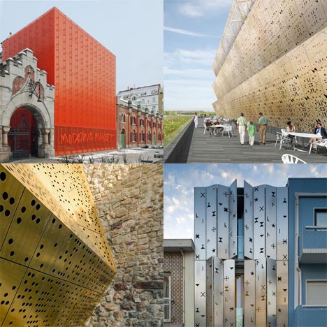 Dezeen archive: perforated metal facades