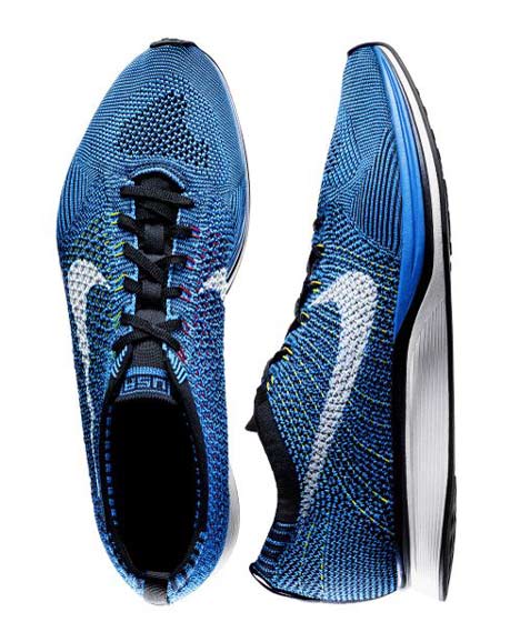 Flyknit running footwear  by Nike - blue