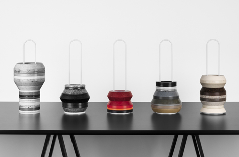 Silestone Slab Vases by Form Us With Love for Cosentino