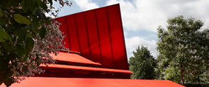 Red buildings