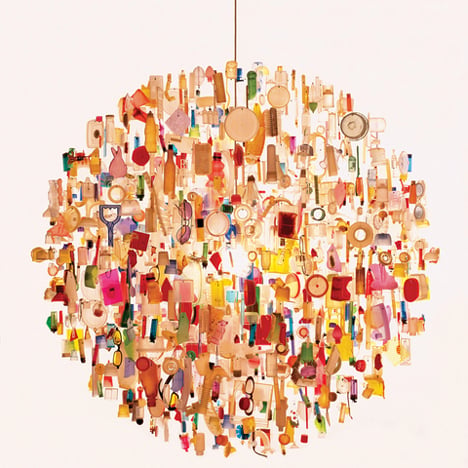 Tide chandelier by Stuart Haygarth