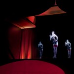Dita Von Teese hologram by Musion for Christian Louboutin at the Design Museum