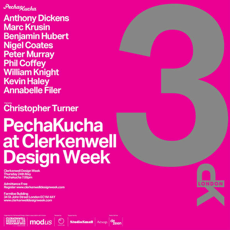 Pecha Kucha at Clerkenwell Design Week
