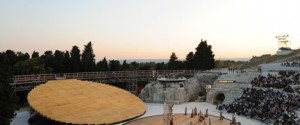 Stage set at the Greek Theatre in Syracuse by OMA