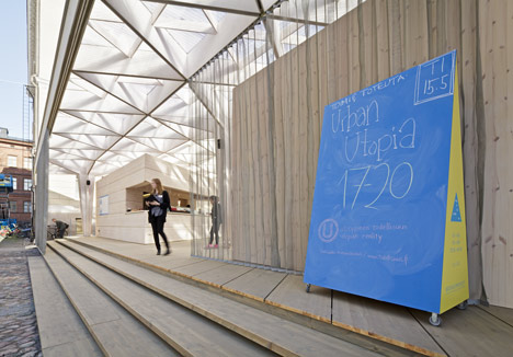 The World Design Capital Helsinki 2012 Pavilion by Aalto University Wood Studio students