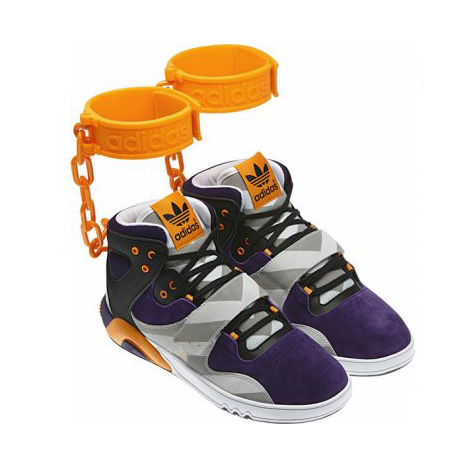 Adidas withdraw shoe with shackles