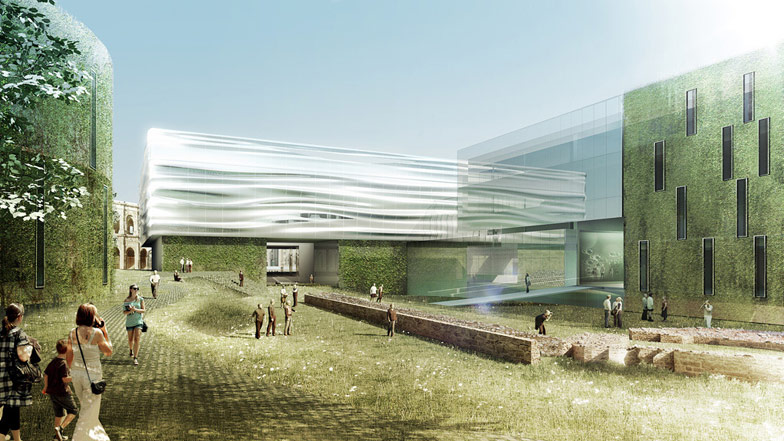 Musée de la Romanité in Nîmes by Elizabeth de Portzamparc