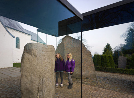 Covering of the Runic Stones in Jelling by NOBEL Arkitekter