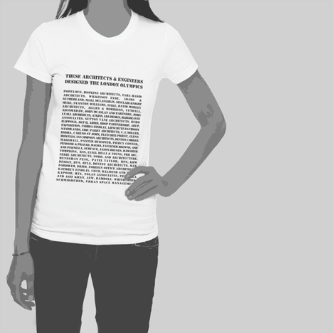 Olympic Marketing Protest T-shirt by Peter Murray at Dezeen Super Store