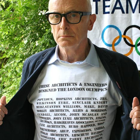 Olympic Marketing Protest T-shirt by Peter Murray at Dezeen Super Store