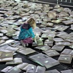 Literature Versus Traffic by Luzinterruptus