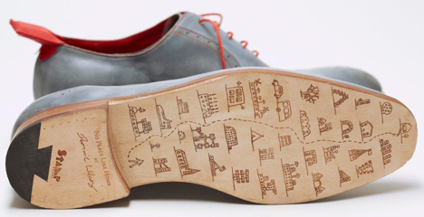 No Place Like Home GPS shoes by Dominic Wilcox