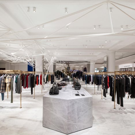 Selfridges department store interior, Louis Vuitton shop in London
