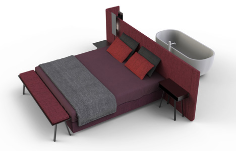 Area Bed by Alain Gilles for Magnitude
