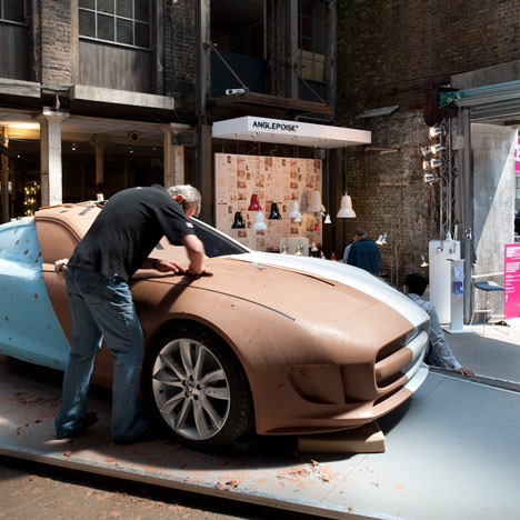 Movie: Jaguar clay modelling at Clerkenwell Design Week