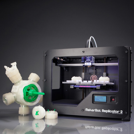A MakerBot Replicator 3D-printer was found at the crime scene.