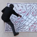 Painted rug by Martí Guixé