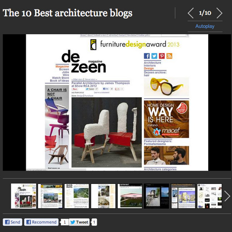Dezeen is "best architecture blog"