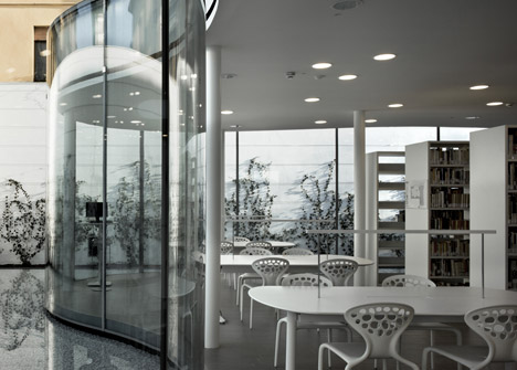New Town Library in Maranello by Arata Isozaki and Andrea Maffei