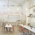Royal College of Art Student Union Cafe by Weston Surman and Deane