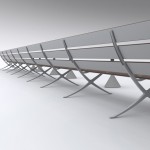 B Bench by Konstantin Grcic for BD Barcelona Design