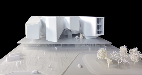 Moscow Polytechnic Museum and Educational Centre model by Massimiliano and Doriana Fuksas Architects