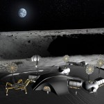 3D-printed moon base