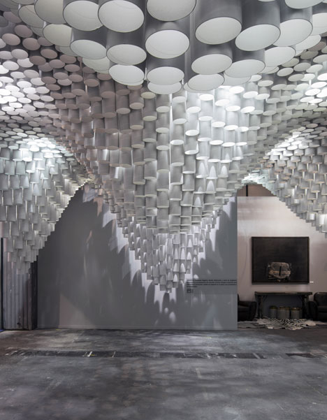 Paper Chandeliers by Cristina Parreño Architecture